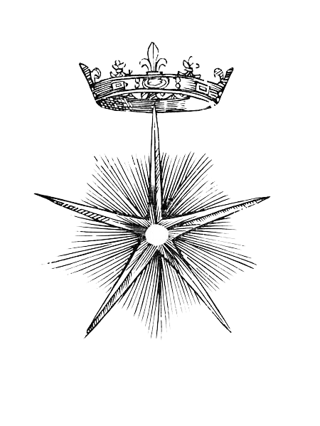 Star crown — alchemical illustration